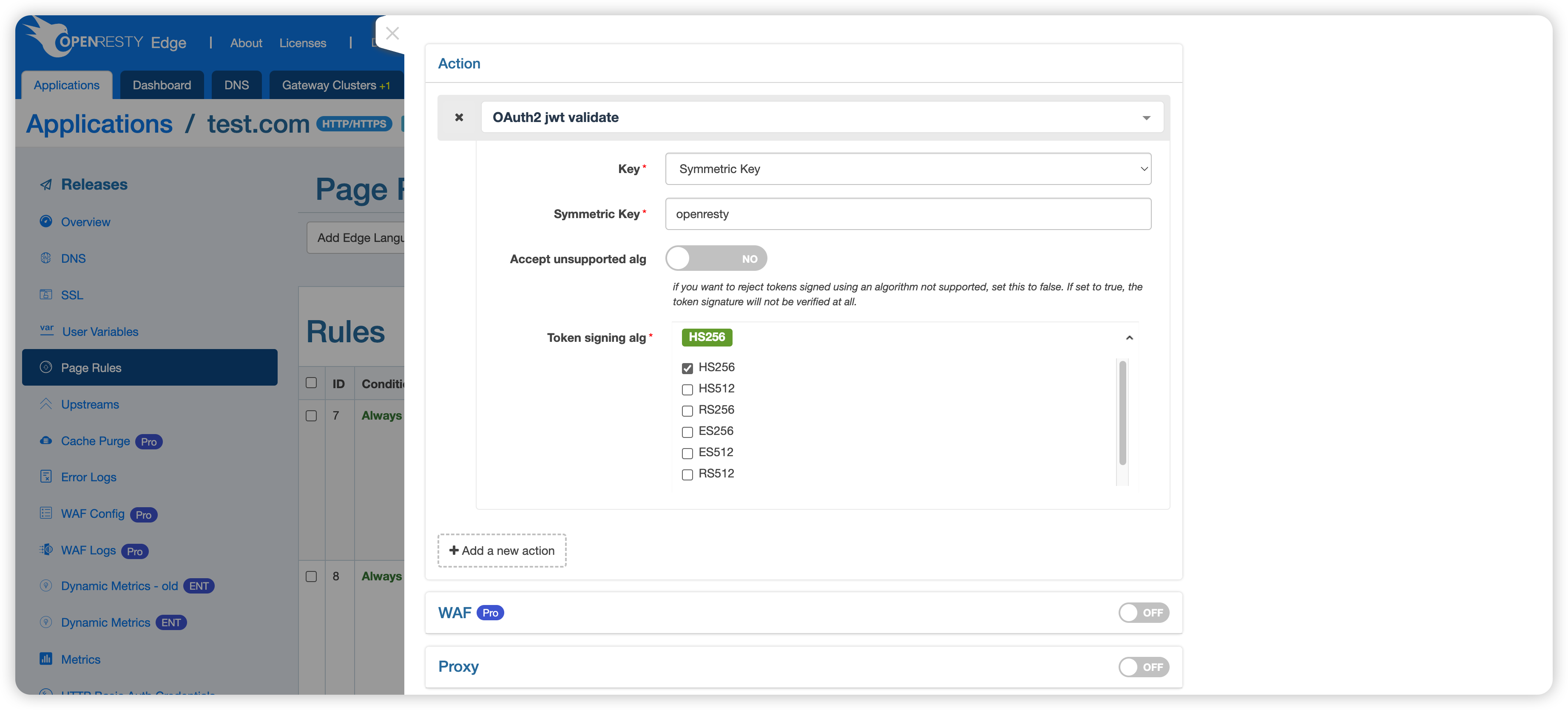OAuth2 JWT 认证设置界面